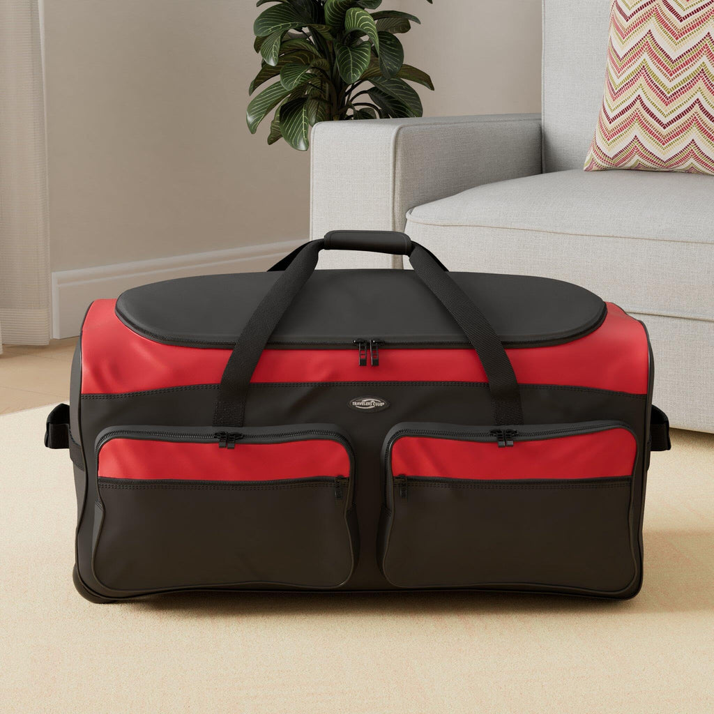 Travelers Club 36" Asgard 3-Wheel Rolling Duffel Bag -  by Handbags Specialist Headquarter | Available at Handbags Specialist Headquarter