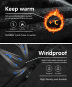 Men's Waterproof Warm Ski Snow Jacket Parka