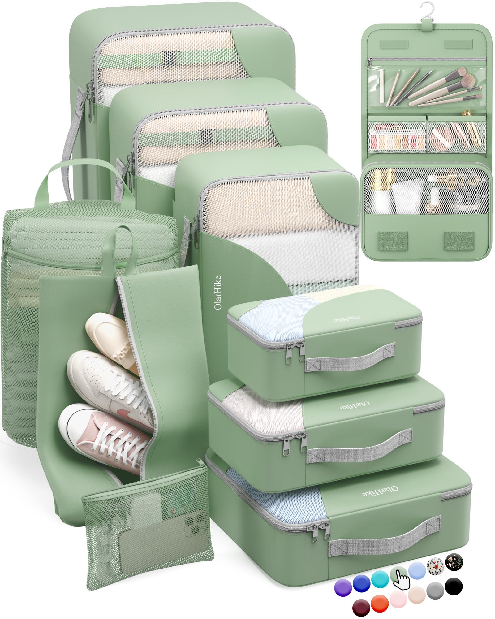OlarHike Travel Cube Set - Cream Organizer & Gifts -  by Handbags Specialist Headquarter | Available at Handbags Specialist Headquarter