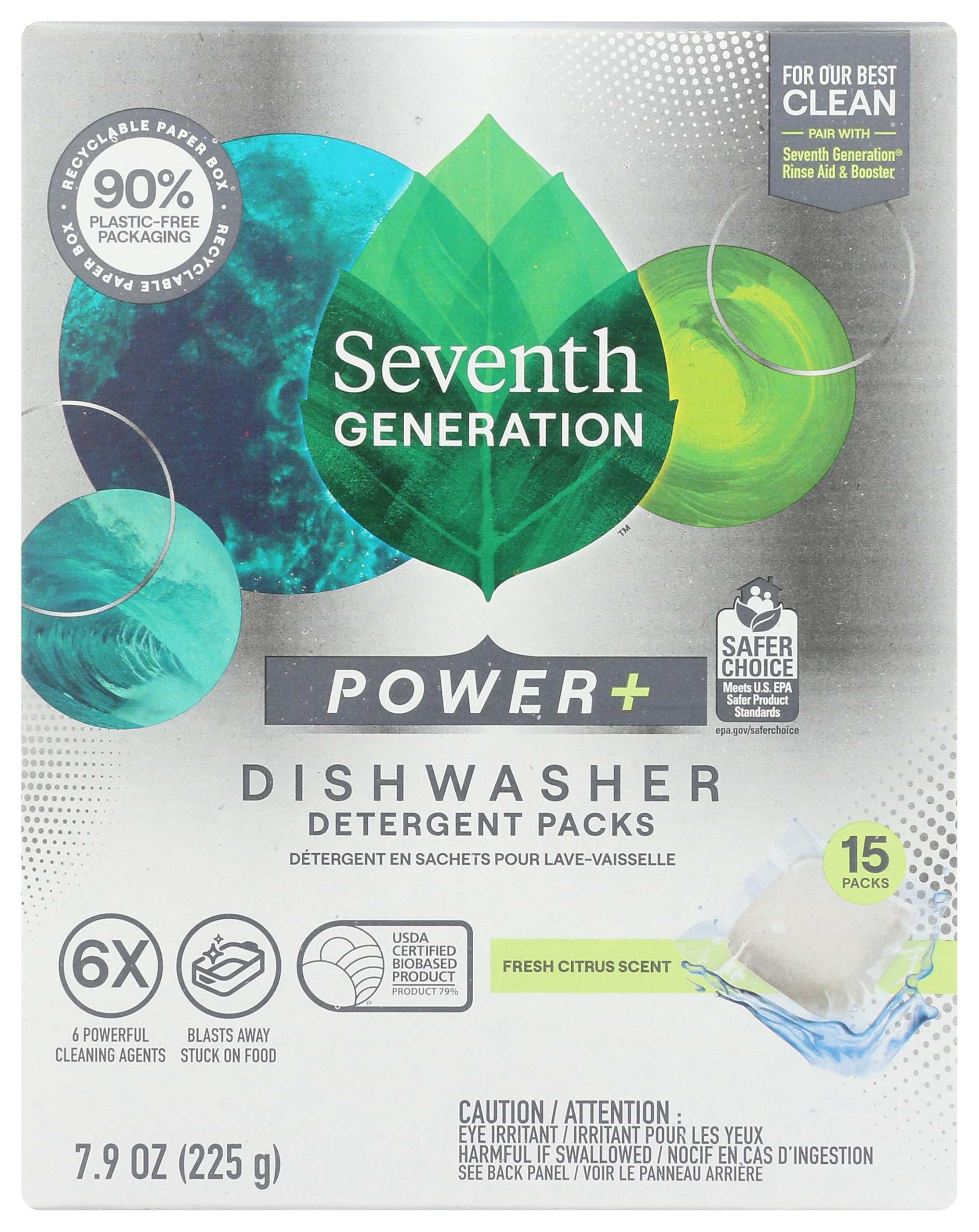 SeventhGen Citrus Sparkle Dishwasher Tabs Duo Pack -  by Handbags Specialist Headquarter | Available at Handbags Specialist Headquarter