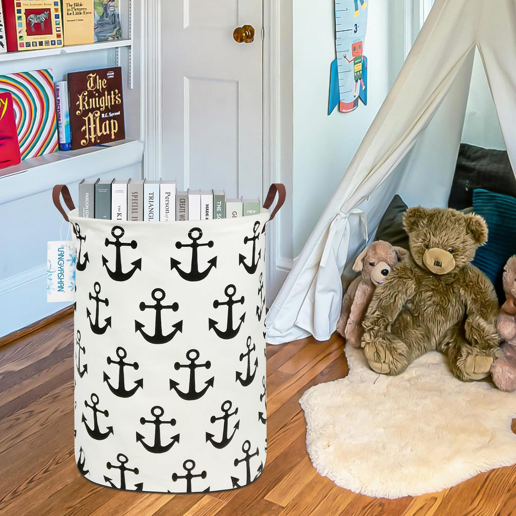 Collapsible Canvas Hamper by LANGYASHAN - Laundry Baskets by Handbags Specialist Headquarter | Available at Handbags Specialist Headquarter