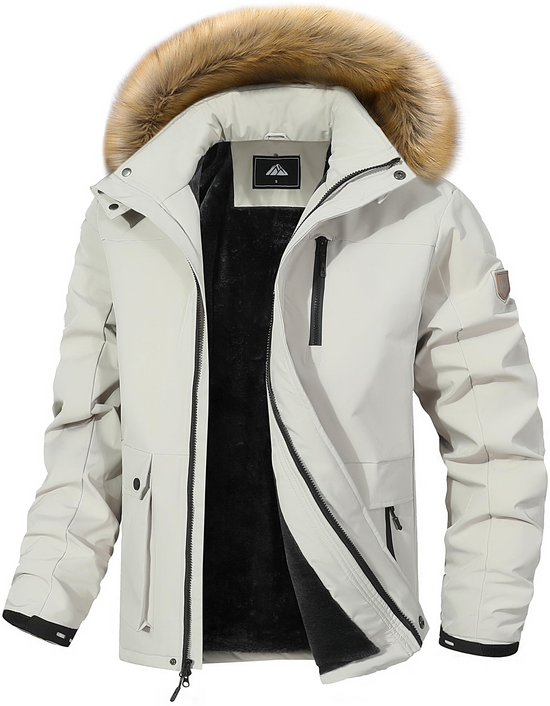 Men's Waterproof Warm Ski Snow Jacket Parka