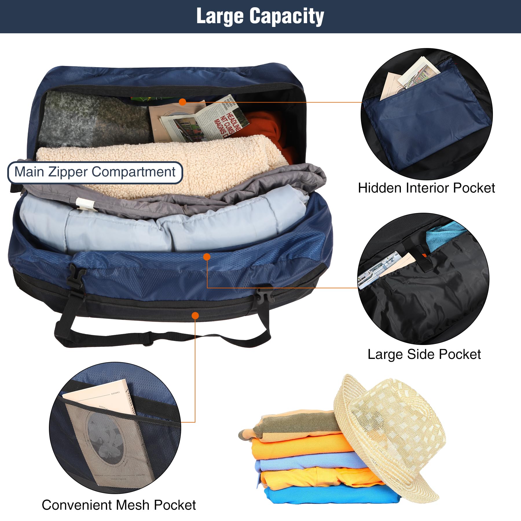 REDCAMP Foldable Waterproof Travel Sports Bag