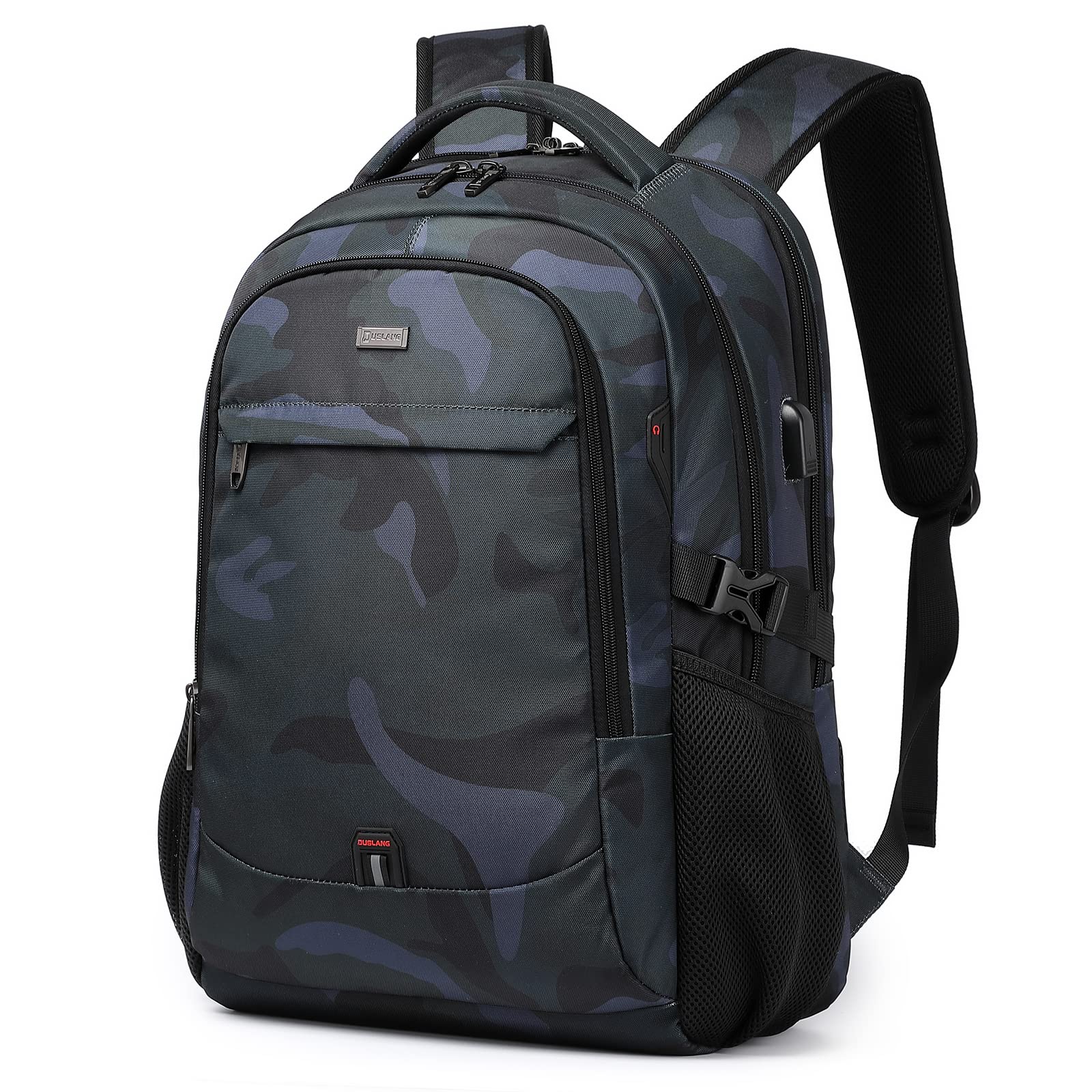 DUSLANG Travel Laptop Backpack with USB Port - Black - Backpack Bags by Handbags Specialist Headquarter | Available at Handbags Specialist Headquarter