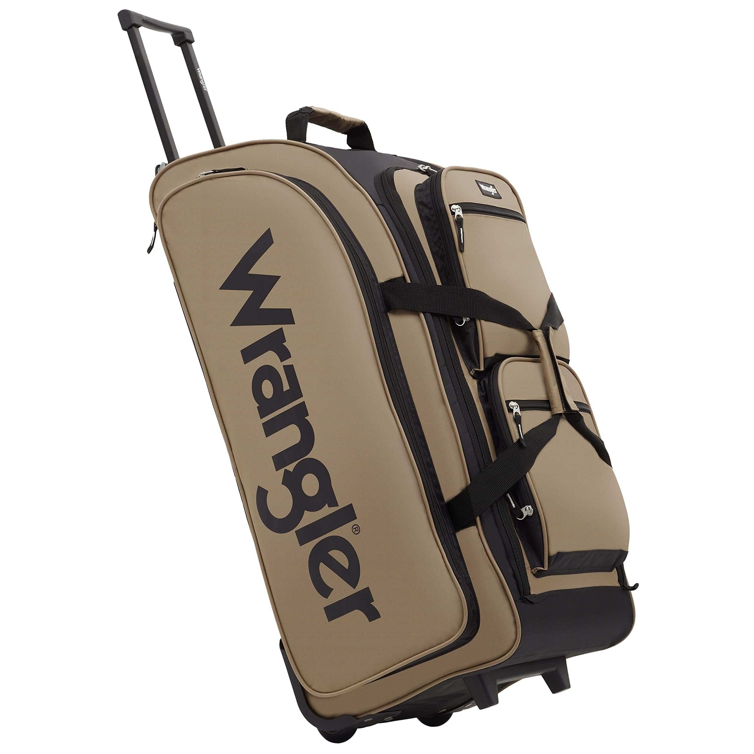 Wrangler Wesley Rolling Duffel Bag - Luggage Travel Bags by Handbags Specialist Headquarter | Available at Handbags Specialist Headquarter