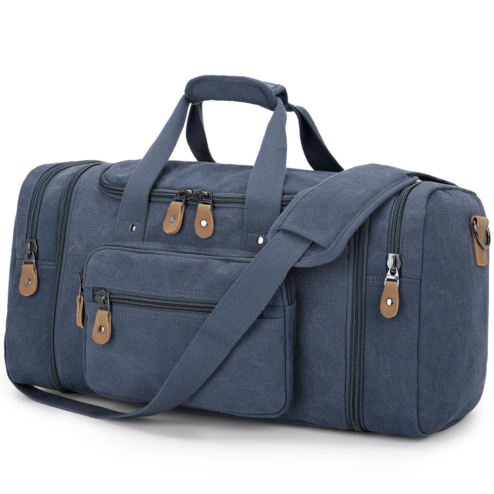 Expandable Canvas Travel Duffel Bag 60L – Versatile, Spacious, Durable Design
