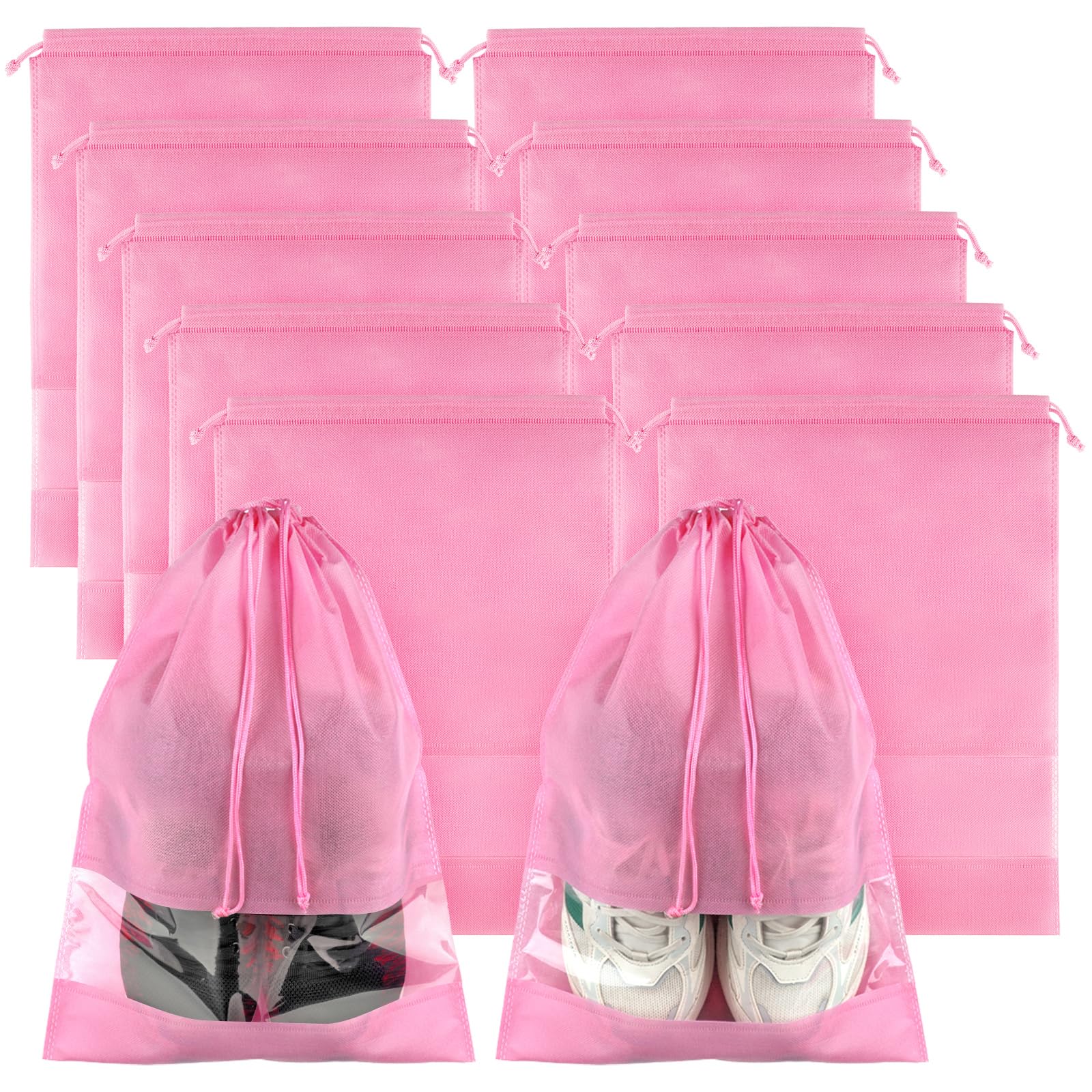 Travel Clear Shoe Bags - 5 Pack Waterproof Storage -  by Handbags Specialist Headquarter | Available at Handbags Specialist Headquarter