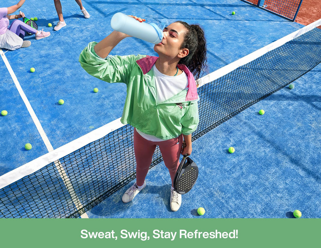 ChillKnight 26oz: Dual-Lid Leak-Proof Bottle - Water Bottles by Handbags Specialist Headquarter | Available at Handbags Specialist Headquarter