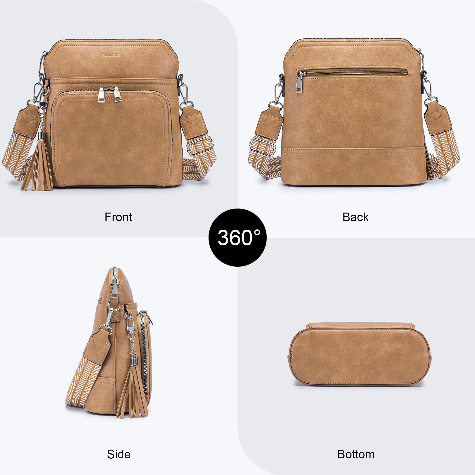Tassel Charm Crossbody Bag for Women -  by Handbags Specialist Headquarter | Available at Handbags Specialist Headquarter