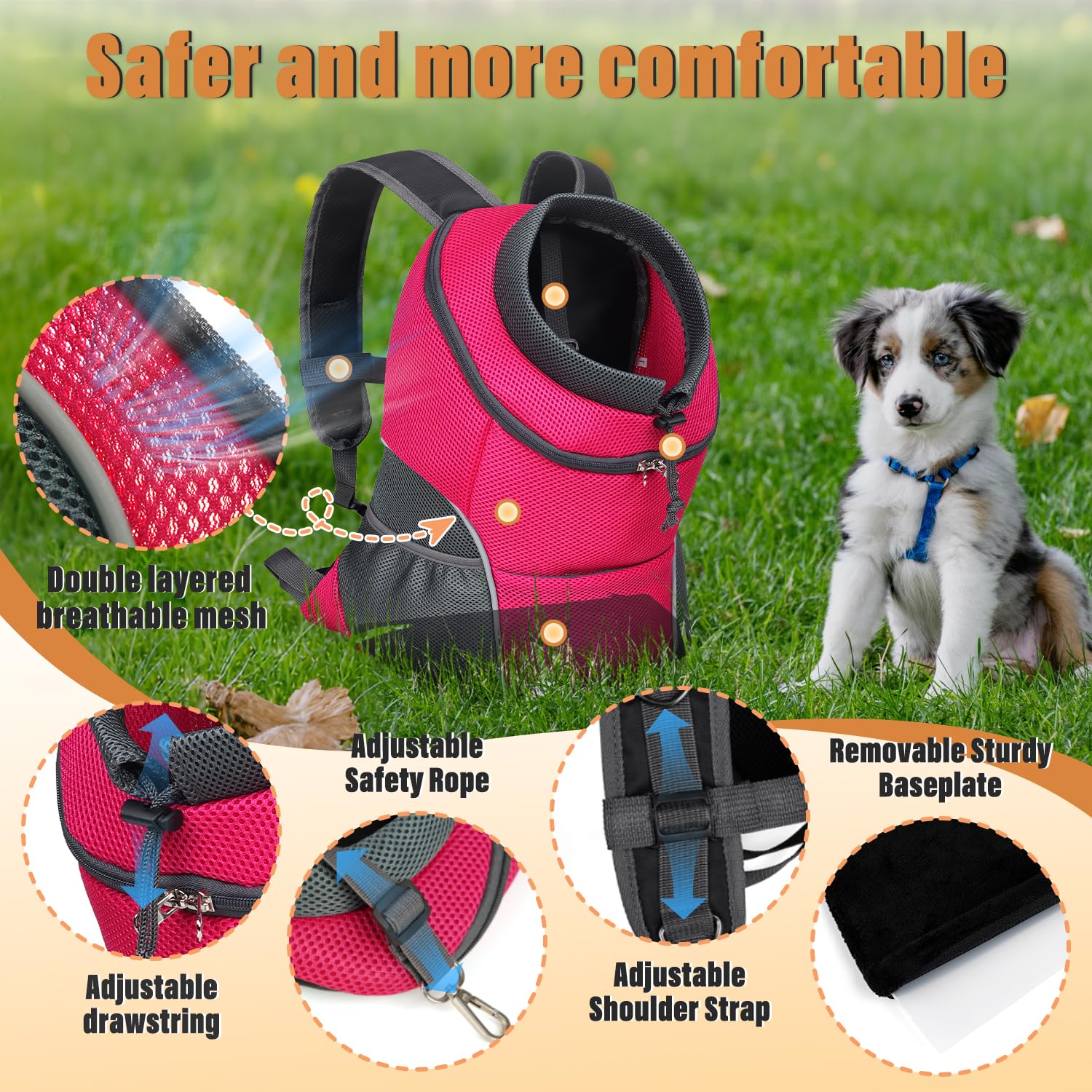 PawVentura: Adjustable Pet Carrier Backpack -  by Handbags Specialist Headquarter | Available at Handbags Specialist Headquarter