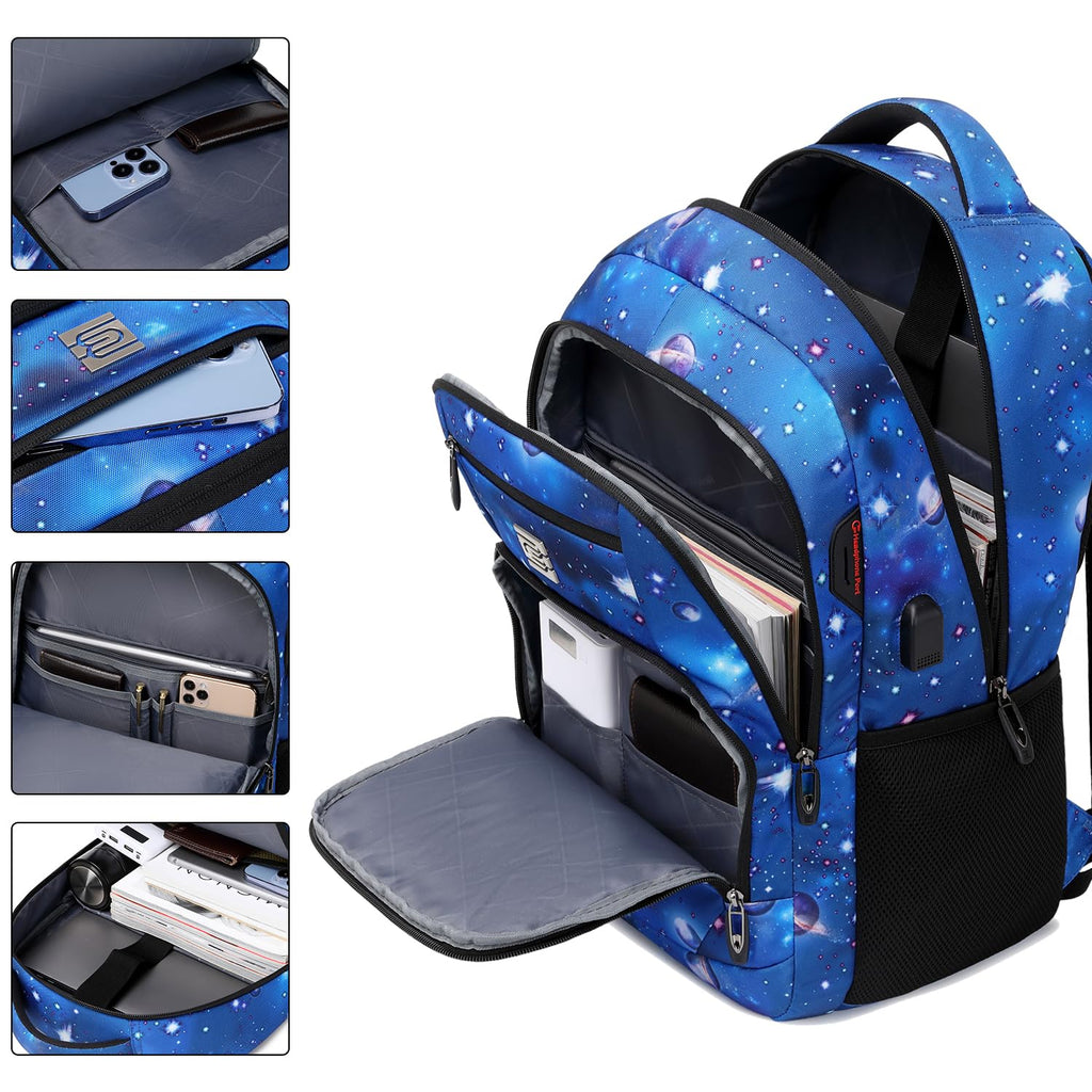 SecureSlim Laptop Backpack with USB & Water Resistance - Backpack Bags by Handbags Specialist Headquarter | Available at Handbags Specialist Headquarter