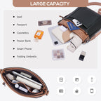 Chic Leather Crossbody with Card Slots for Women -  by Handbags Specialist Headquarter | Available at Handbags Specialist Headquarter