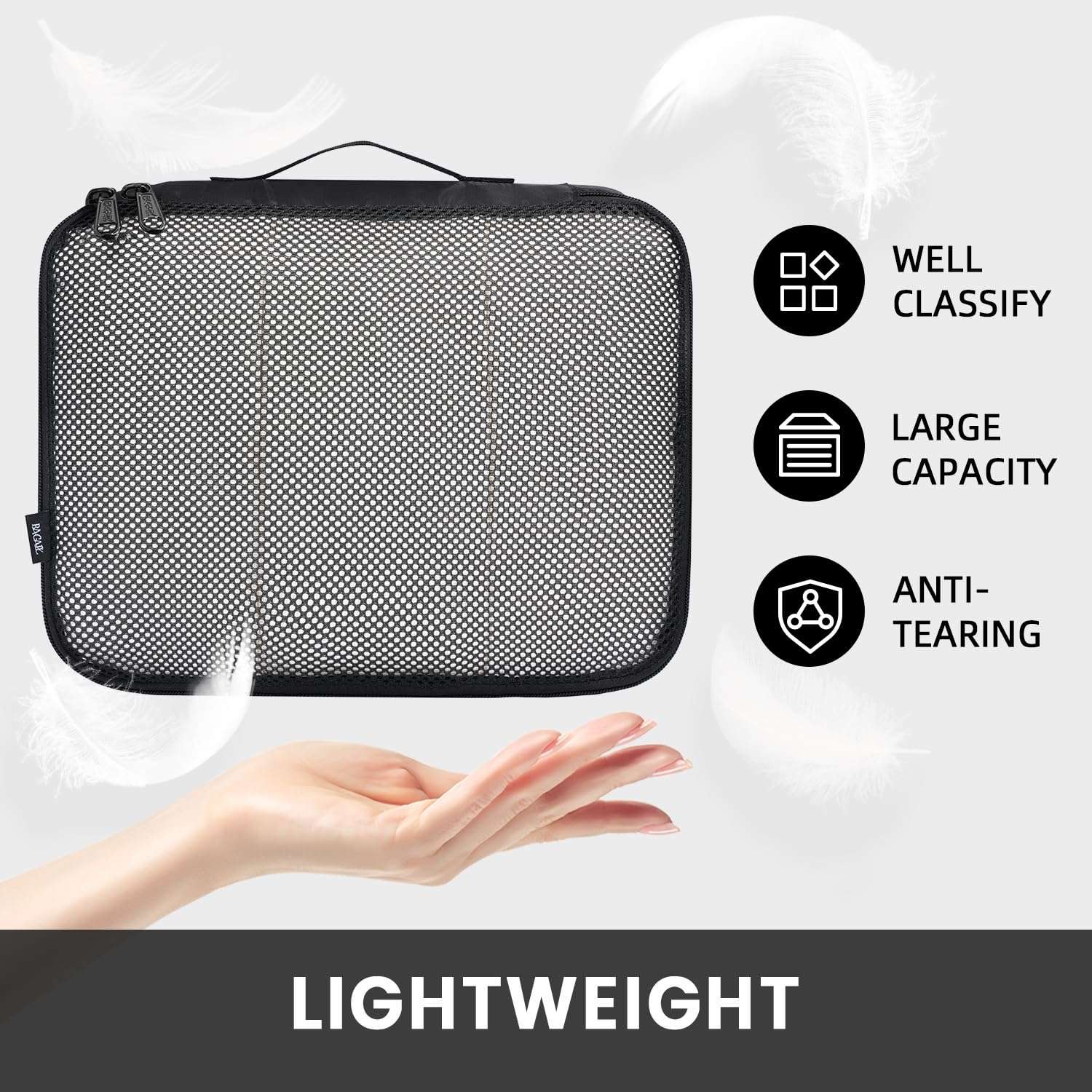 TravelMate 8-Piece Packing Cubes - Luggage Travel Bags by Handbags Specialist Headquarter | Available at Handbags Specialist Headquarter