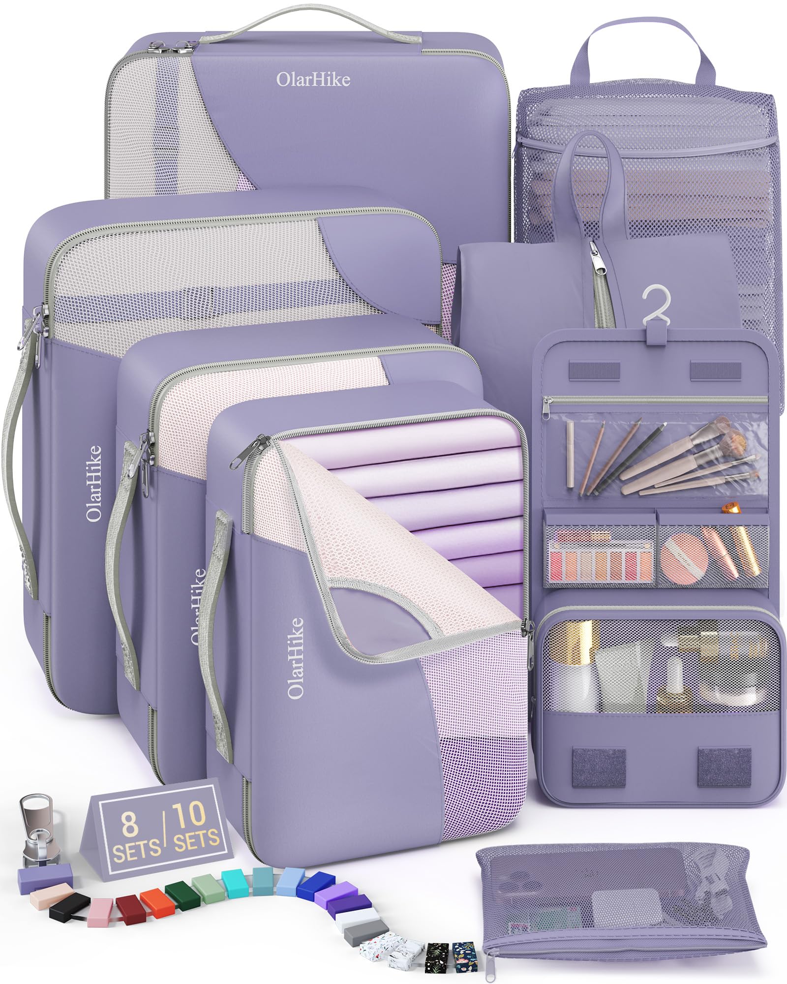 OlarHike Travel Cube Set - Cream Organizer & Gifts -  by Handbags Specialist Headquarter | Available at Handbags Specialist Headquarter