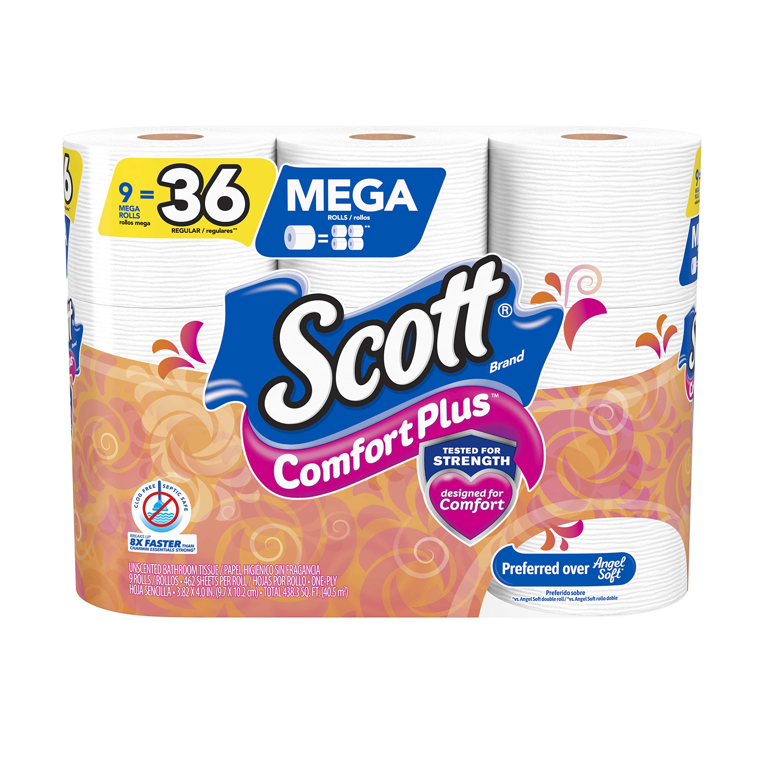 Scott SoftEase: 12 Double Rolls, Septic-Safe Tissue - Toilet Paper by Handbags Specialist Headquarter | Available at Handbags Specialist Headquarter