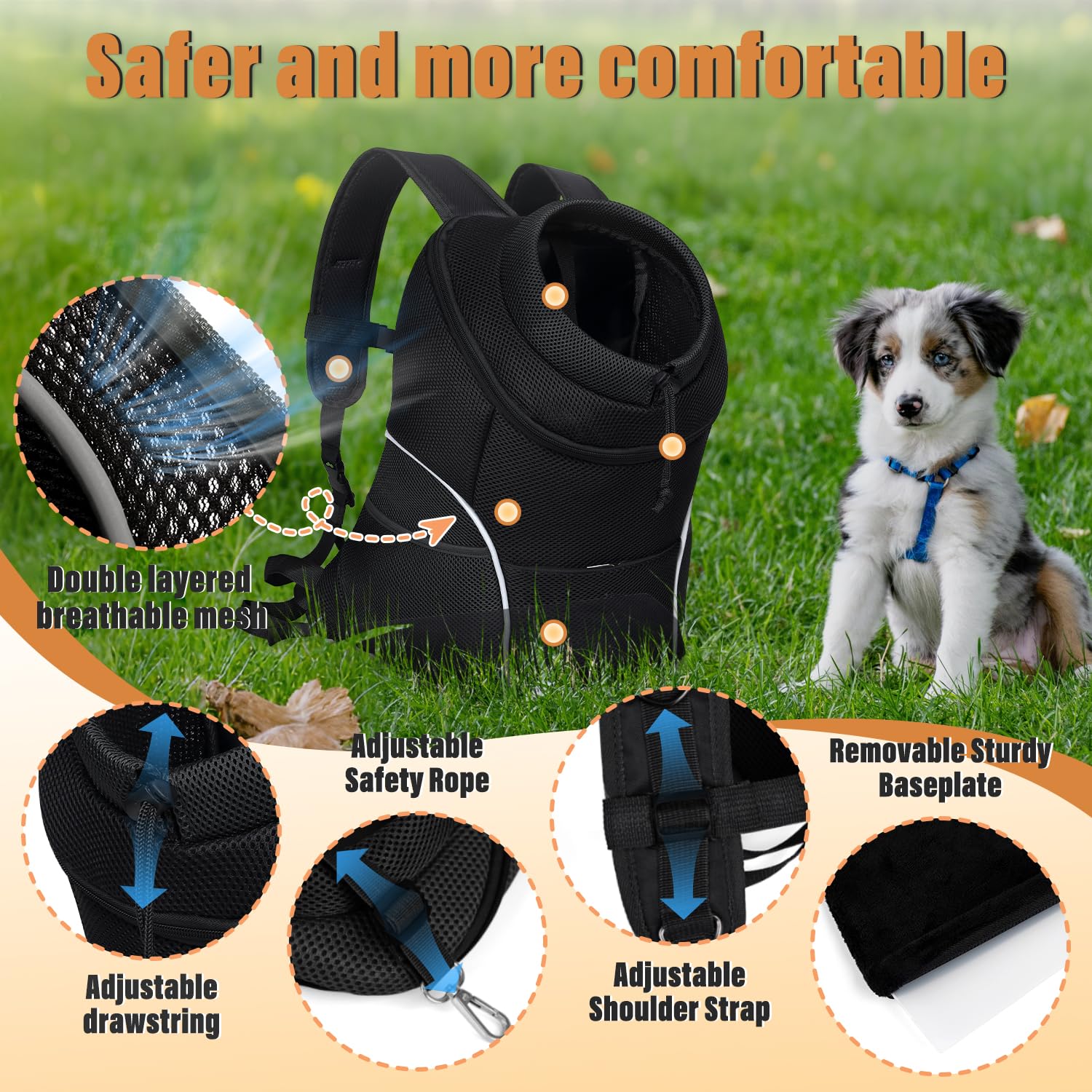 PawVentura: Adjustable Pet Carrier Backpack -  by Handbags Specialist Headquarter | Available at Handbags Specialist Headquarter