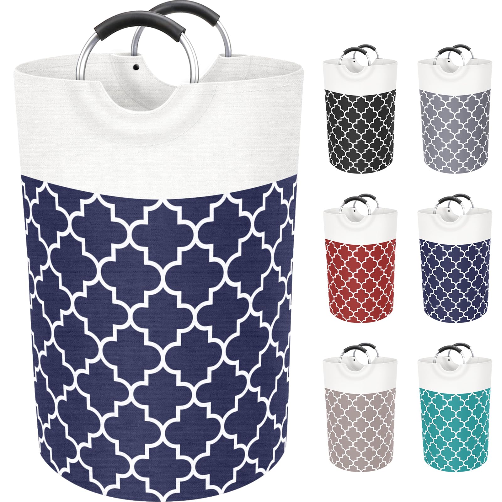 Collapsible Hamper Bag - Grey - Laundry Baskets by Handbags Specialist Headquarter | Available at Handbags Specialist Headquarter