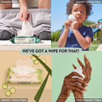 The Honest Company Hypoallergenic Multi-Use Baby Wipes for Sensitive Baby Skin, Pattern Play, 10 Count