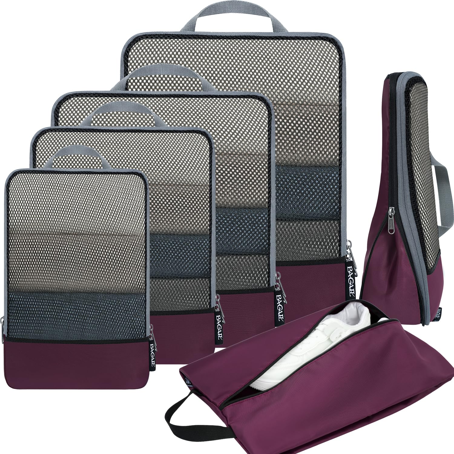 BAGAIL Expandable Travel Compression Cubes Set -  by Handbags Specialist Headquarter | Available at Handbags Specialist Headquarter
