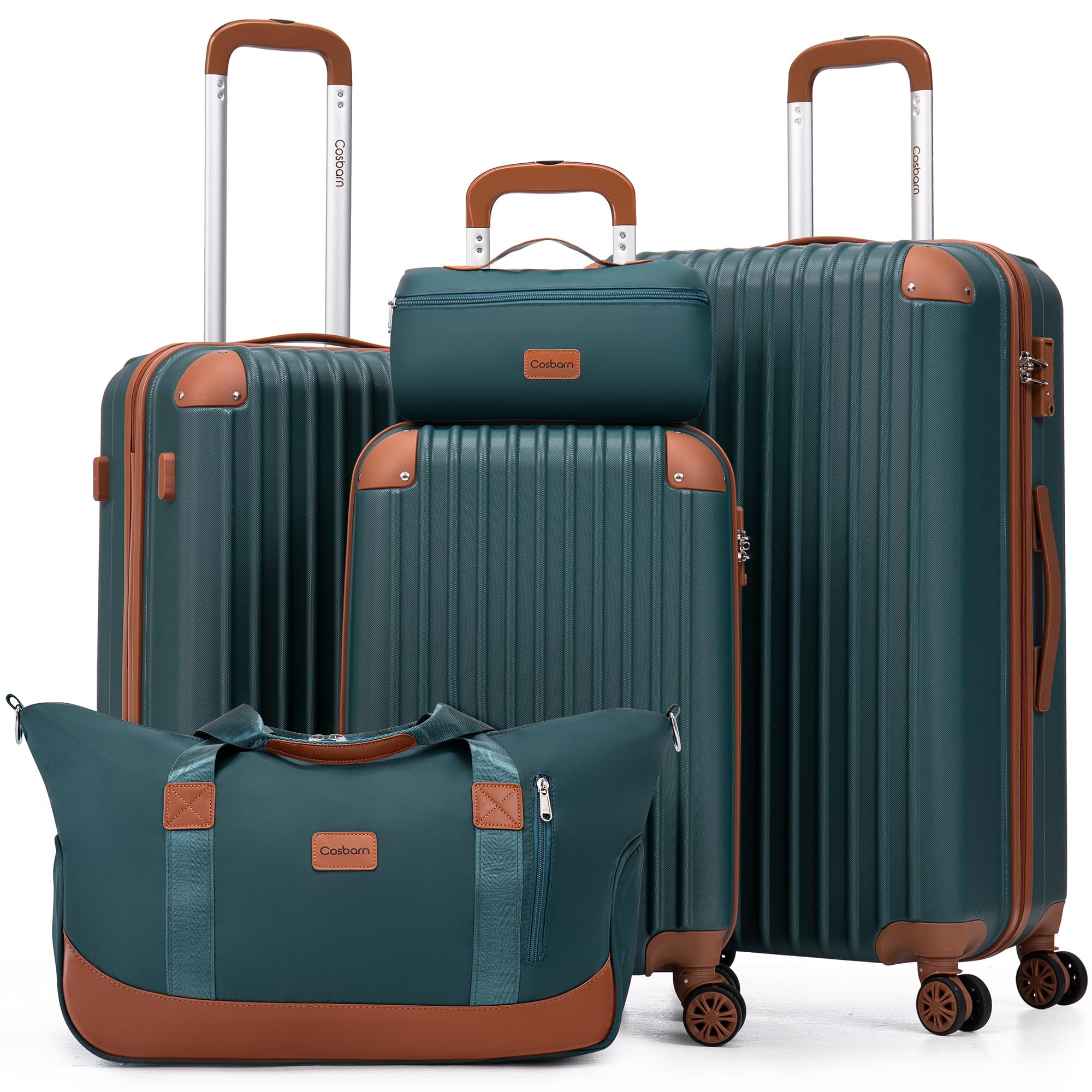 TravelPro 5-Piece Spinner Luggage Set -  by Handbags Specialist Headquarter | Available at Handbags Specialist Headquarter