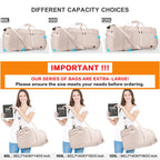 120L Foldable Waterproof Travel Duffel Bag with Shoe Compartment