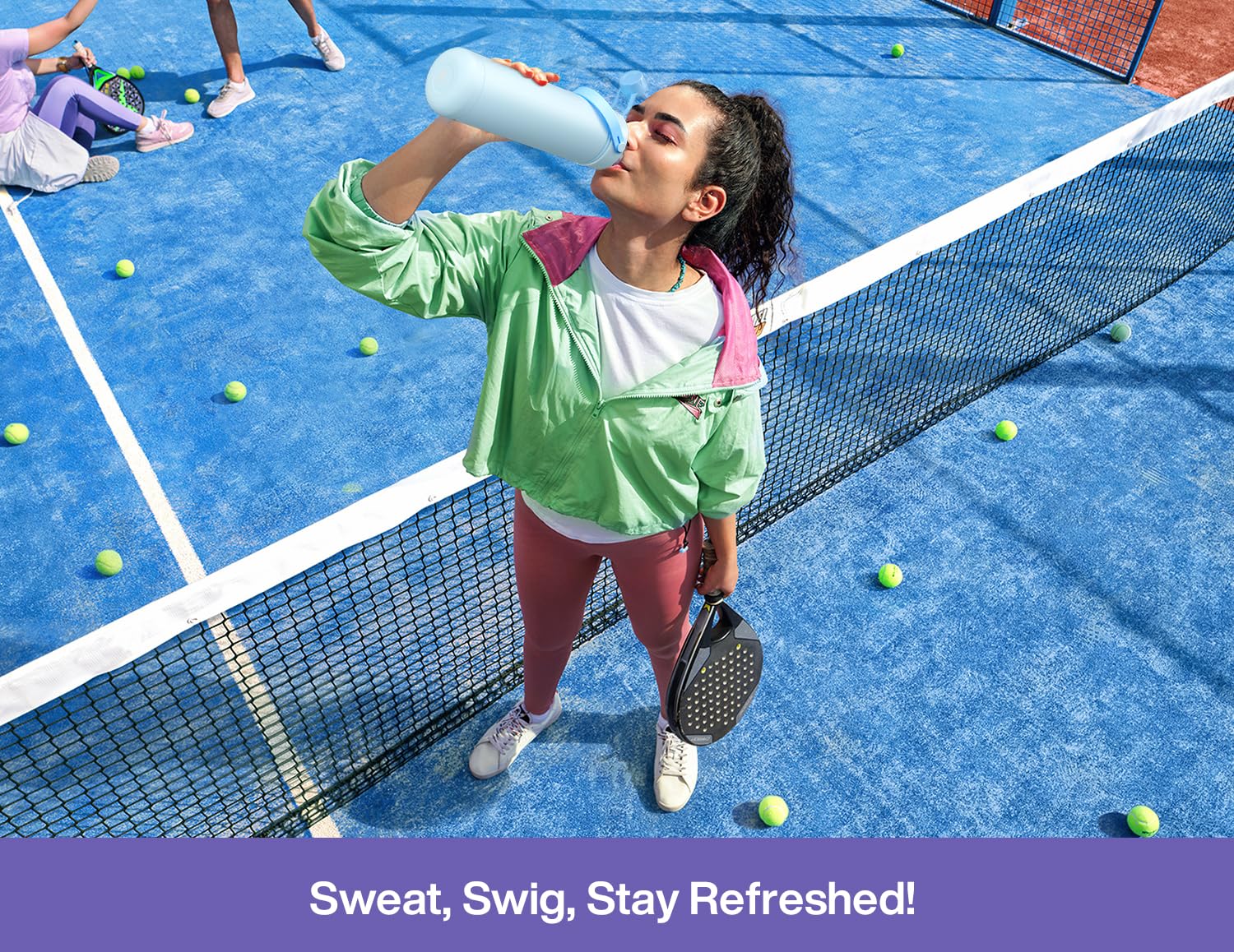 ChillKnight 26oz: Dual-Lid Leak-Proof Bottle - Water Bottles by Handbags Specialist Headquarter | Available at Handbags Specialist Headquarter