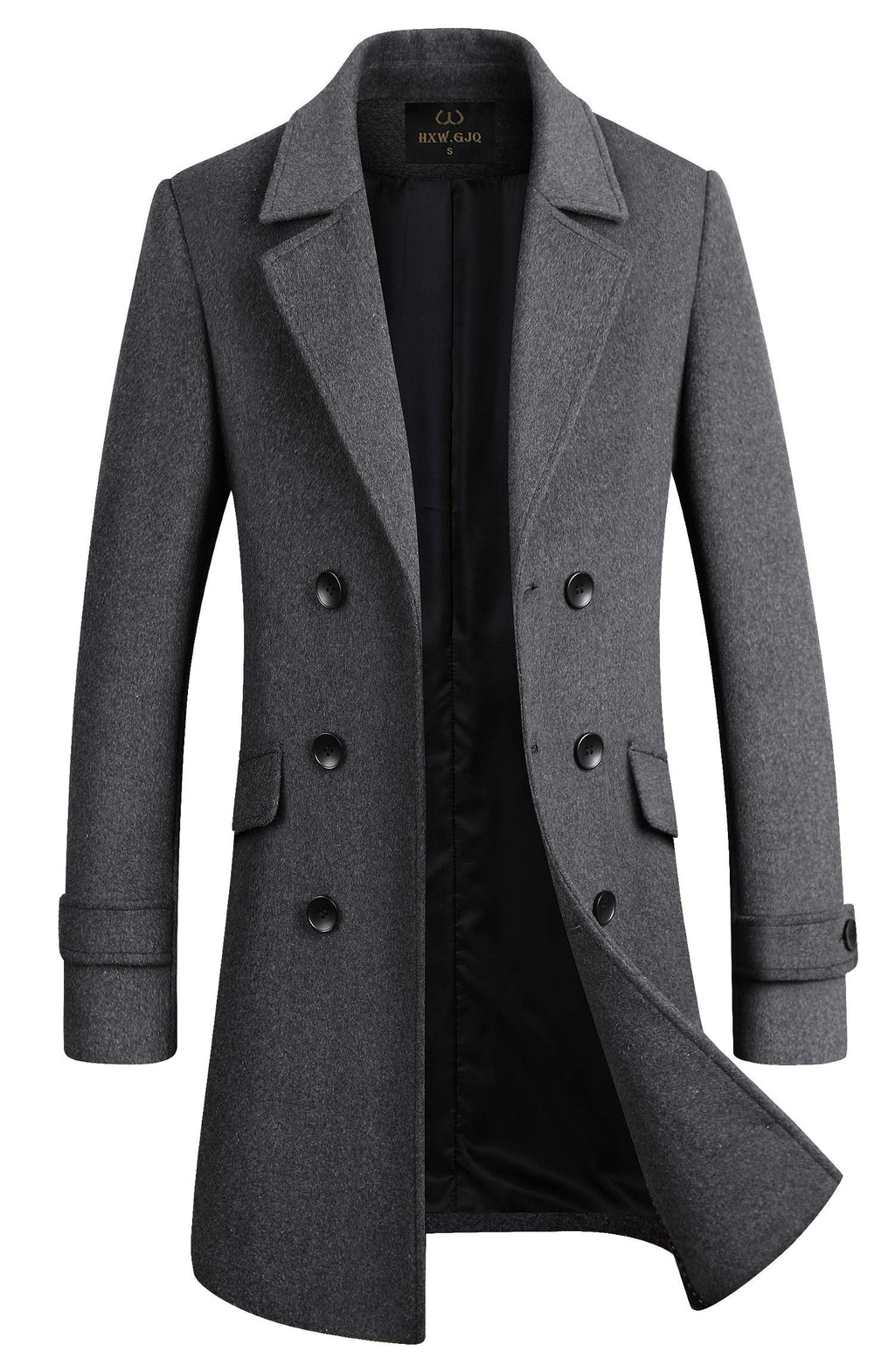 Men's Premium Wool Blend Double Breasted Coat