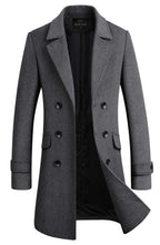 Men's Premium Wool Blend Double Breasted Coat