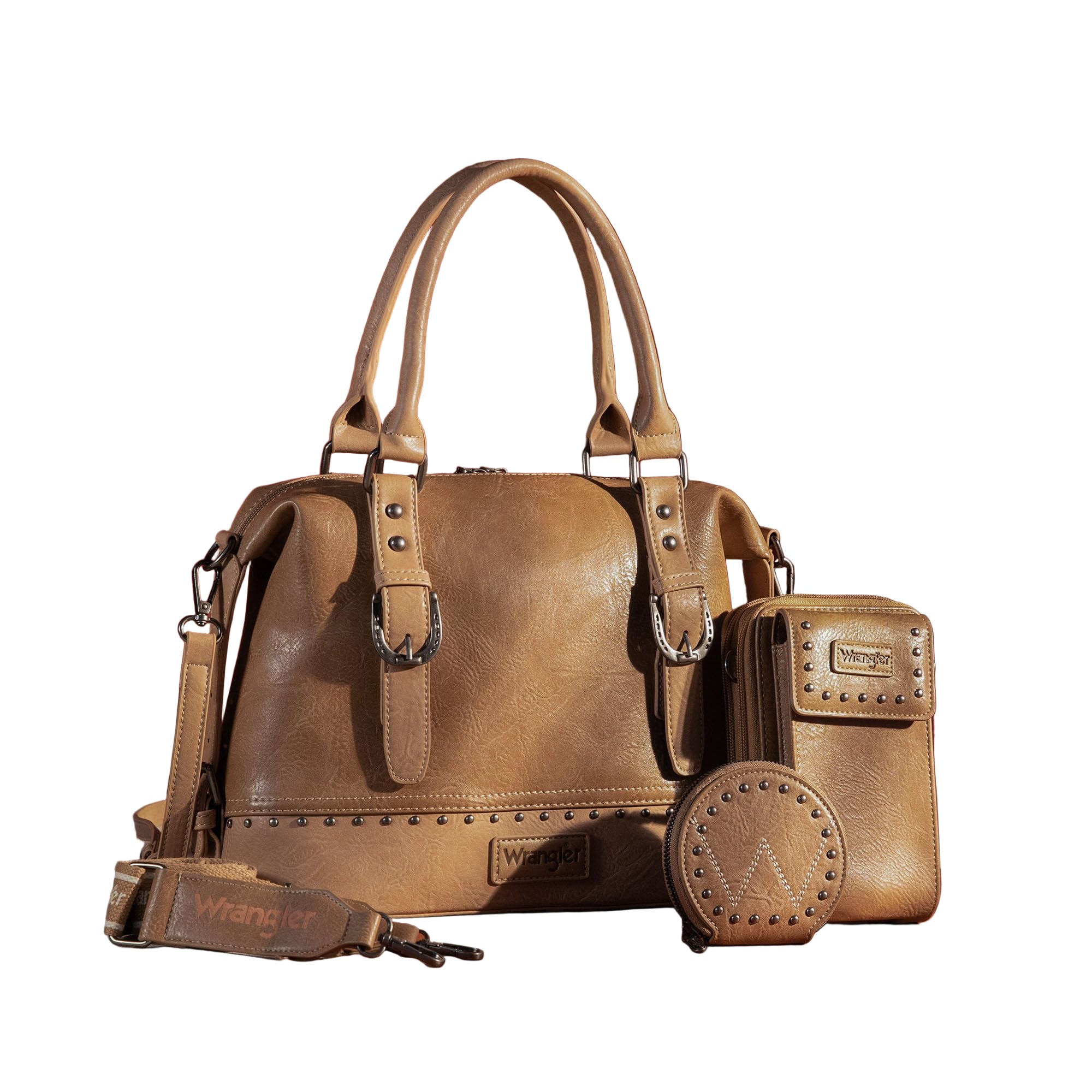 Wrangler Women's Trio: Satchel, Phone Bag & Coin Purse