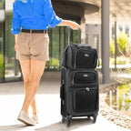 U.S. Traveler Rio Expandable Orange Carry-on -  by Handbags Specialist Headquarter | Available at Handbags Specialist Headquarter