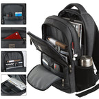 Volher Anti-Theft USB Laptop Backpack - Rose Red