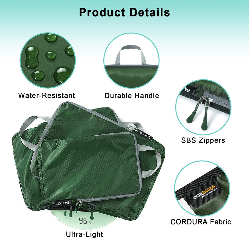 BAGAIL Travel Compression Cubes Set for Packing Ease -  by Handbags Specialist Headquarter | Available at Handbags Specialist Headquarter