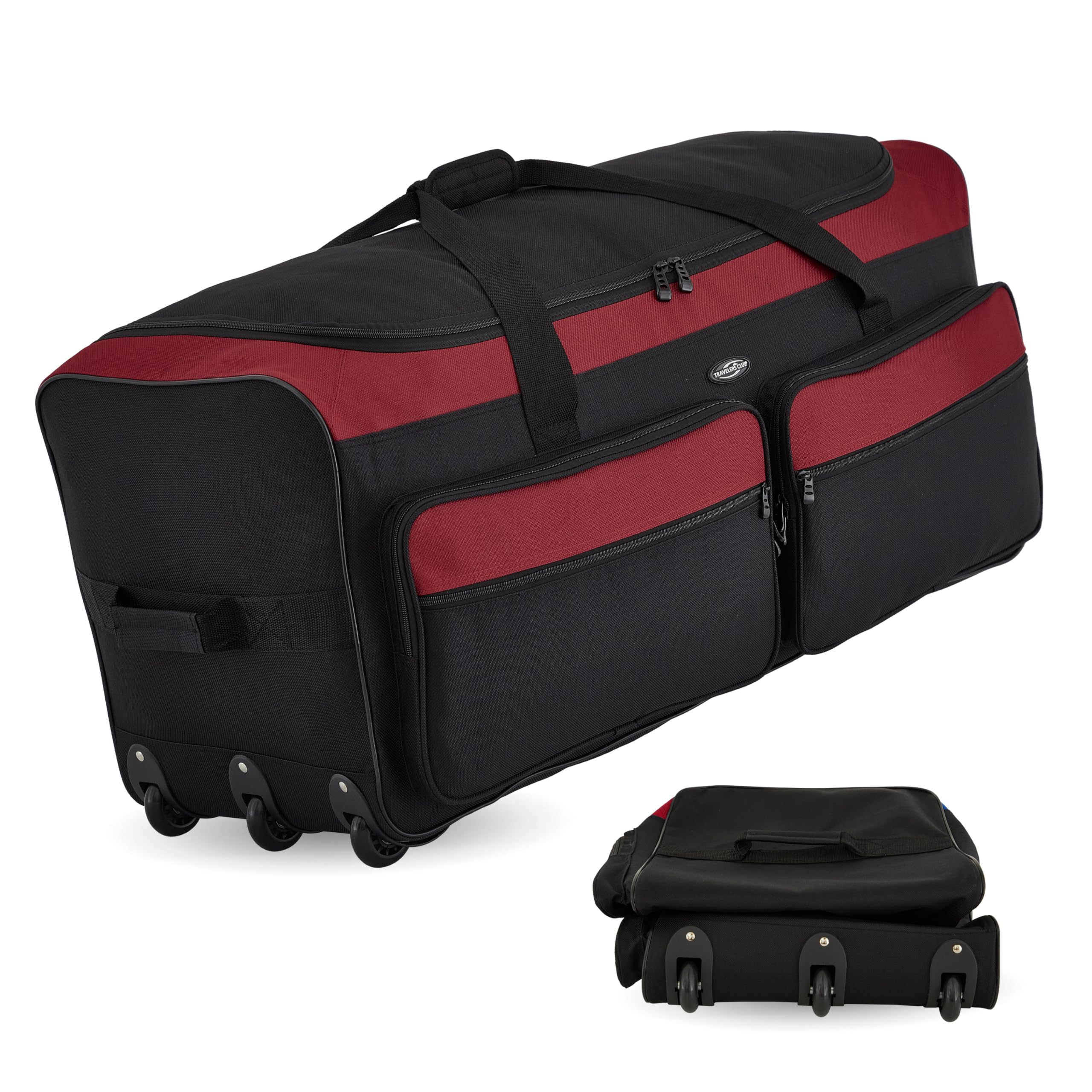 Travelers Club 36" Asgard 3-Wheel Rolling Duffel Bag -  by Handbags Specialist Headquarter | Available at Handbags Specialist Headquarter