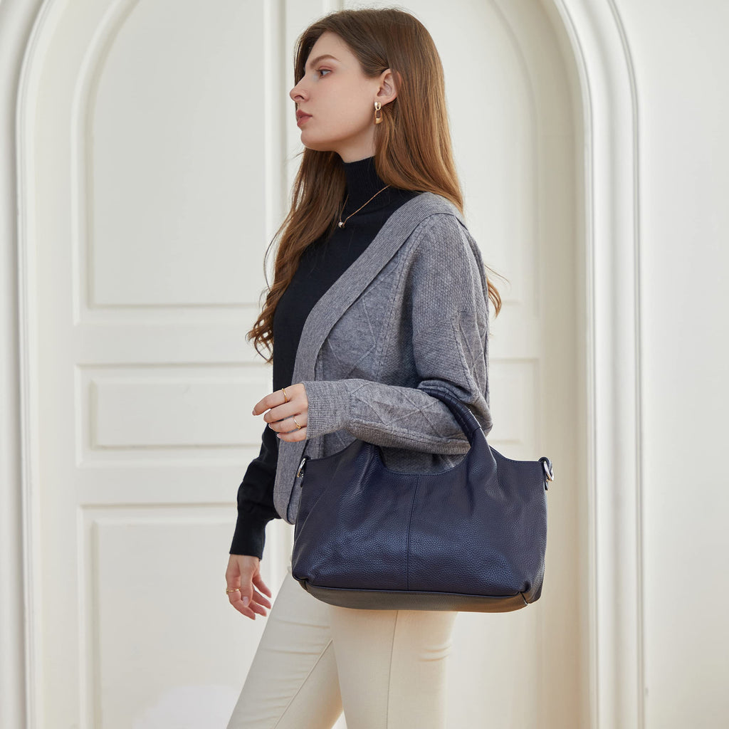 Iswee Luxe Leather Women's Medium Shoulder Tote - Handbags by Handbags Specialist Headquarter | Available at Handbags Specialist Headquarter