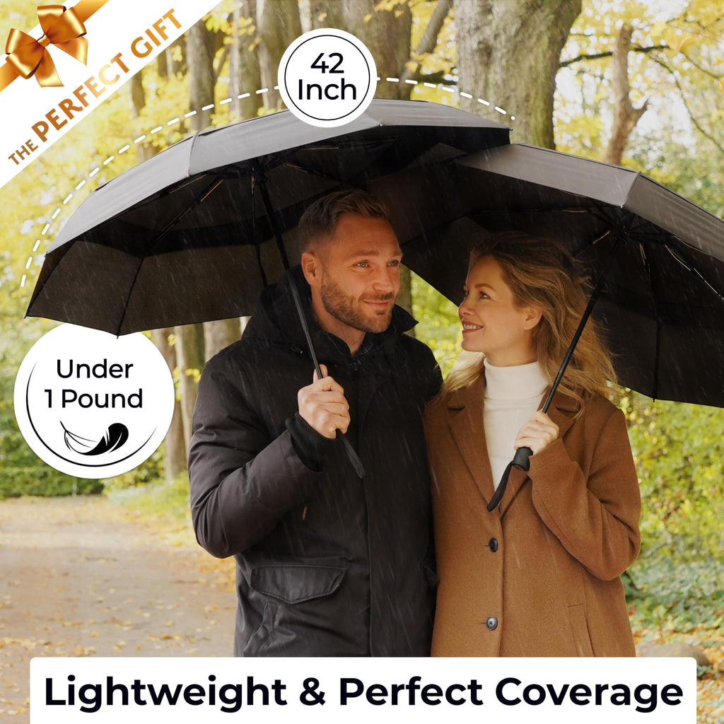 TUMELLA Elite Windproof Travel Umbrella -  by Handbags Specialist Headquarter | Available at Handbags Specialist Headquarter