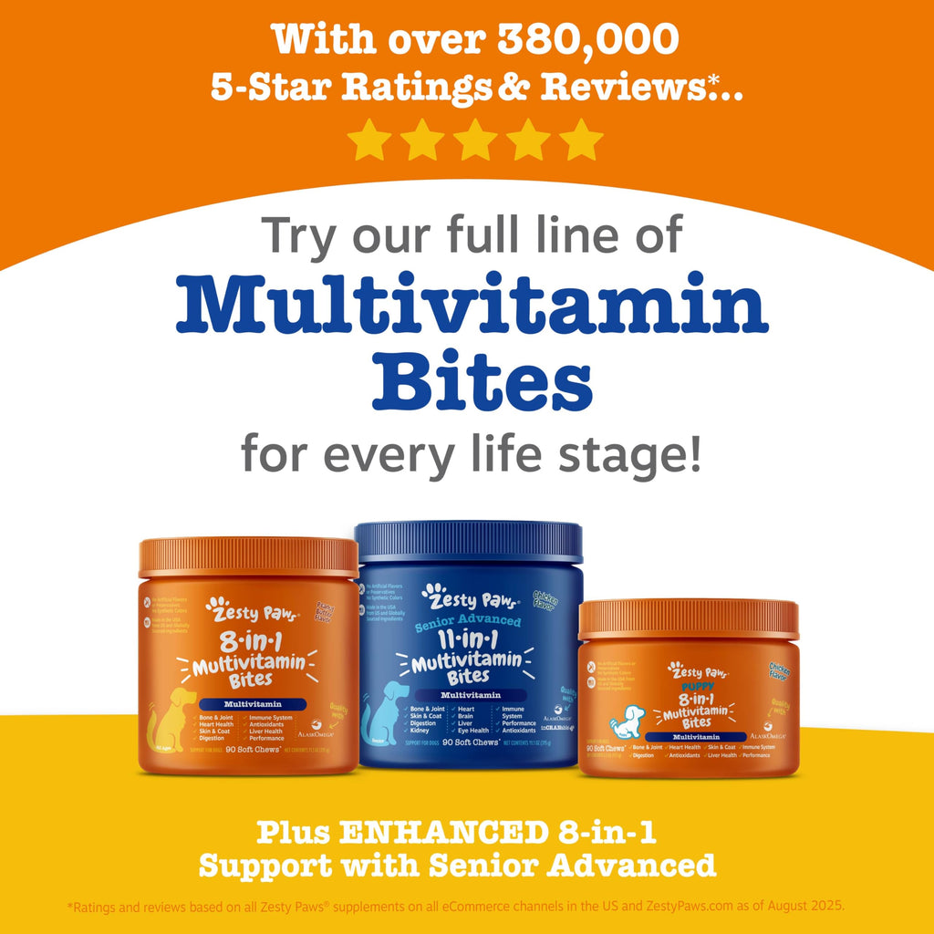 PawZest Omega Multivitamin Chews - Senior & Puppy -  by Handbags Specialist Headquarter | Available at Handbags Specialist Headquarter