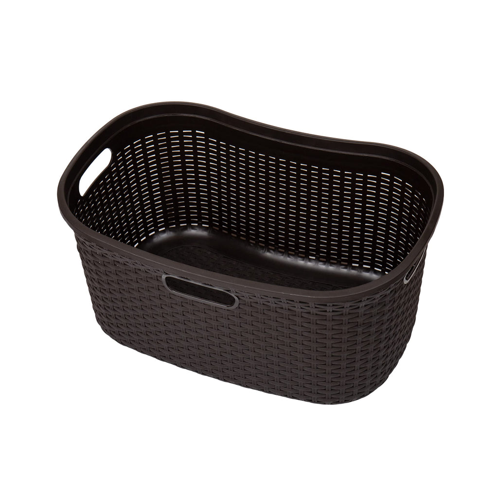 Ivory Wicker Mind Reader 40L Laundry Basket - Laundry Baskets by Handbags Specialist Headquarter | Available at Handbags Specialist Headquarter