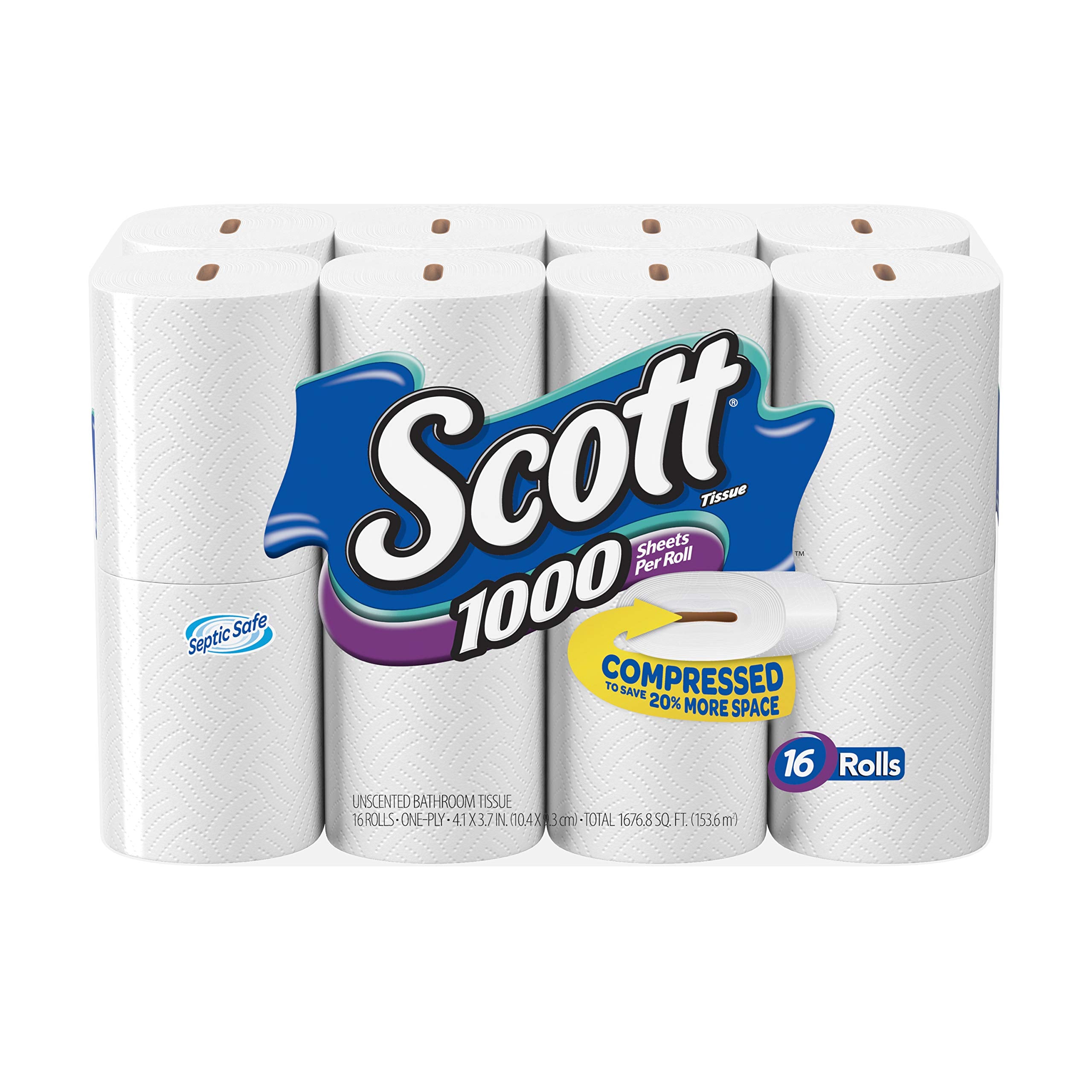 Scott 1000 Toilet Paper, 32 Rolls, Septic-Safe, 1-Ply Toilet Tissue - Toilet Paper by Handbags Specialist Headquarter | Available at Handbags Specialist Headquarter