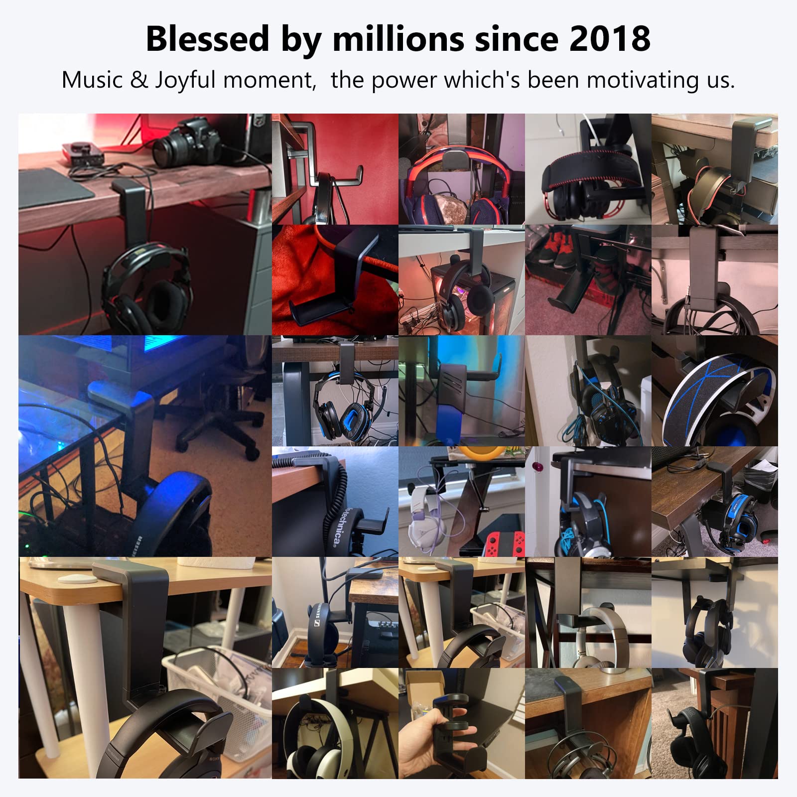 EURPMASK 360° Rotating Headphone Stand & Organizer - Gaming Accessories by Handbags Specialist Headquarter | Available at Handbags Specialist Headquarter