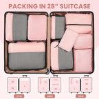 BAGAIL Travel Cubes: 8/9 Set Packing Organizers -  by Handbags Specialist Headquarter | Available at Handbags Specialist Headquarter