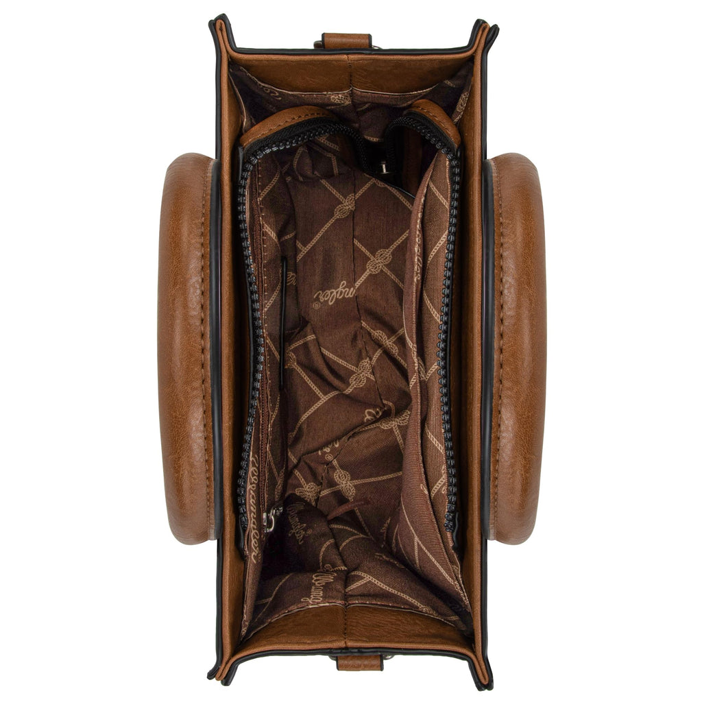 Western Chic Wrangler Tote: Vegan Leather, Versatile Strap