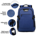 DUSLANG Travel Laptop Backpack with USB Port - Black - Backpack Bags by Handbags Specialist Headquarter | Available at Handbags Specialist Headquarter