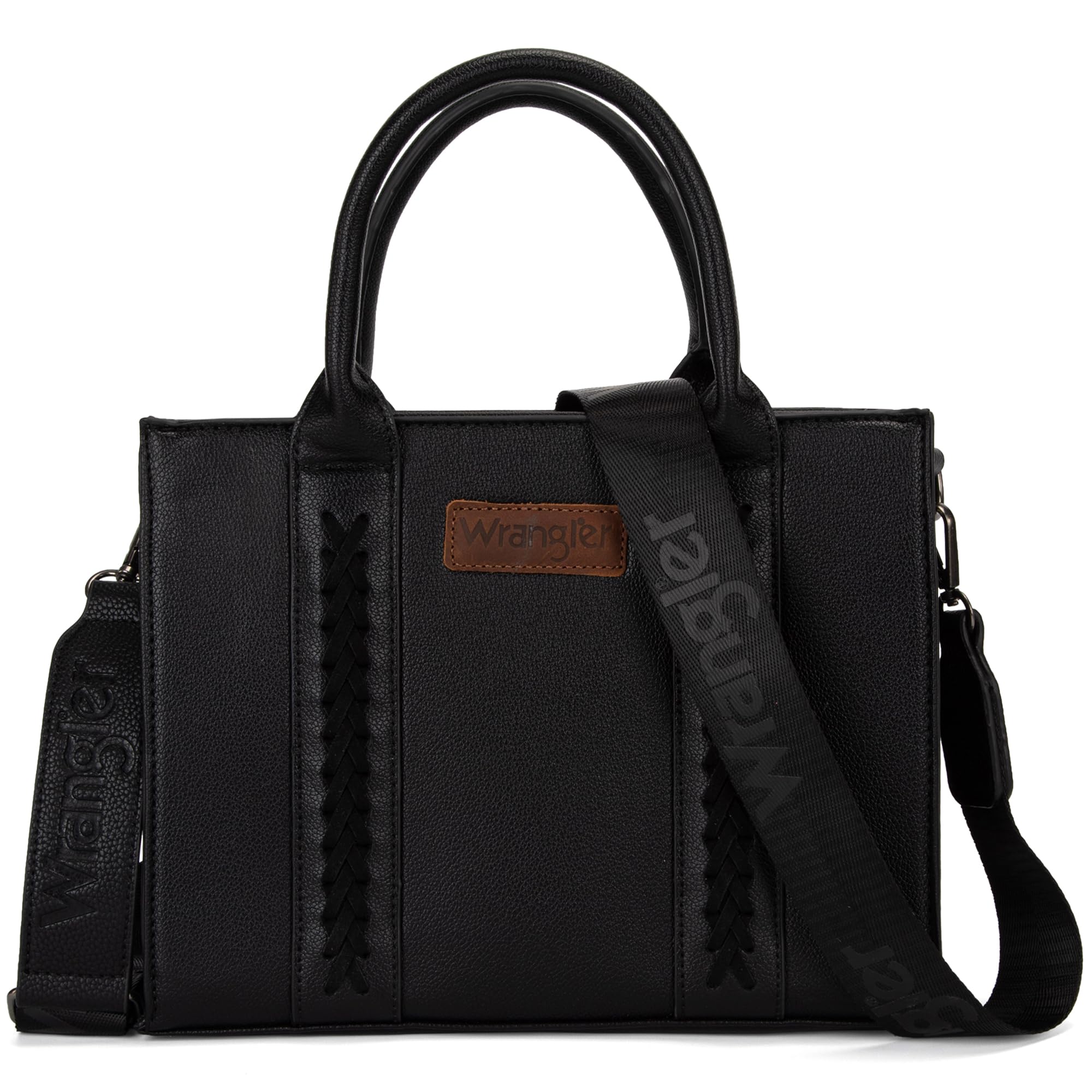 Western Chic Wrangler Tote: Vegan Leather, Versatile Strap