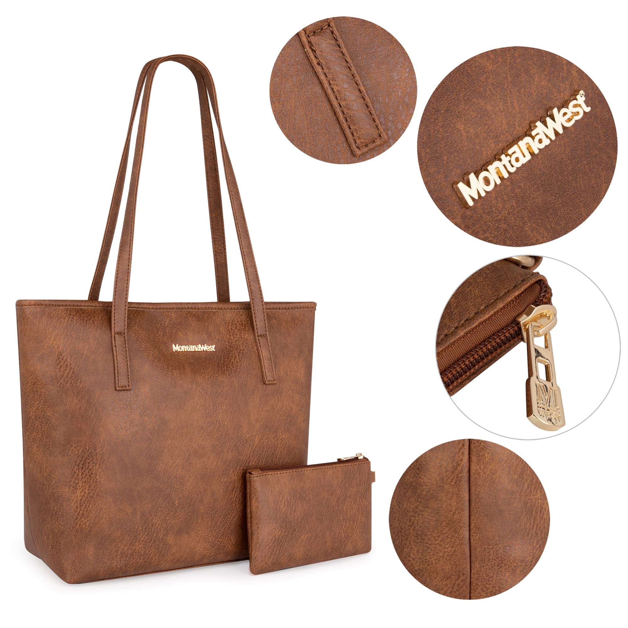 Montana Charm: Vegan Leather Tote & Shoulder Bag
