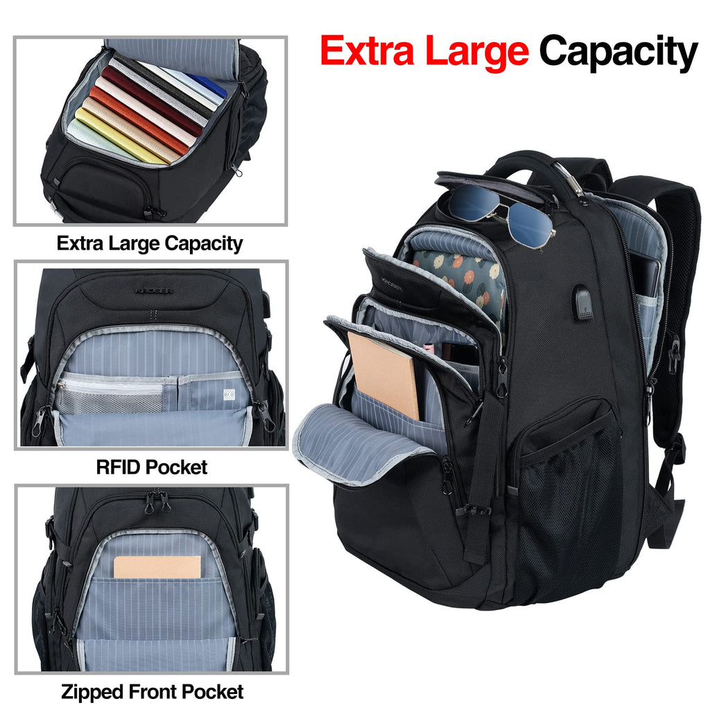 KROSER XL Shield Backpack - RFID & Water-Repellent - Backpack Bags by Handbags Specialist Headquarter | Available at Handbags Specialist Headquarter