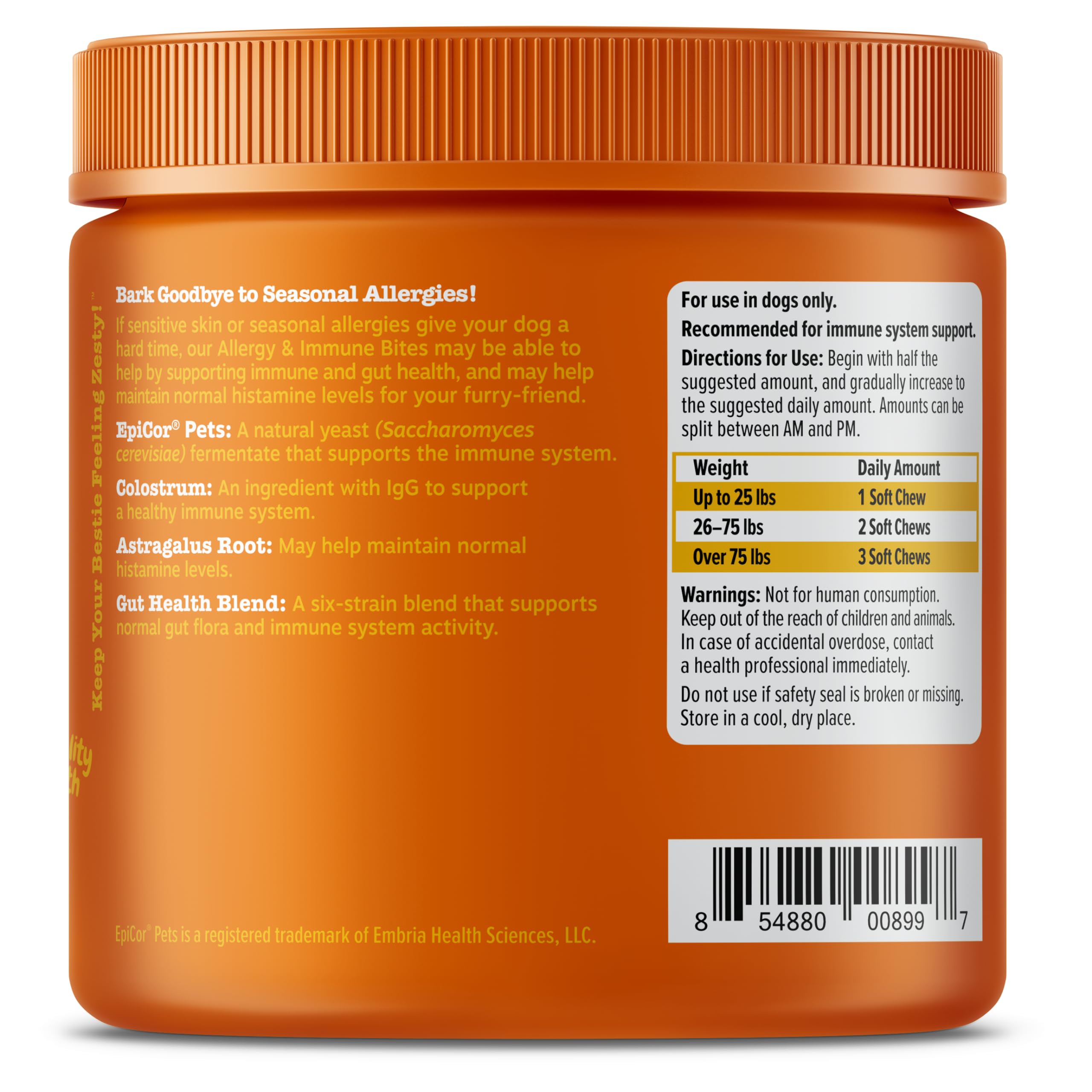 Zesty Paws Itch & Allergy Relief Chews - Lamb 90ct -  by Handbags Specialist Headquarter | Available at Handbags Specialist Headquarter