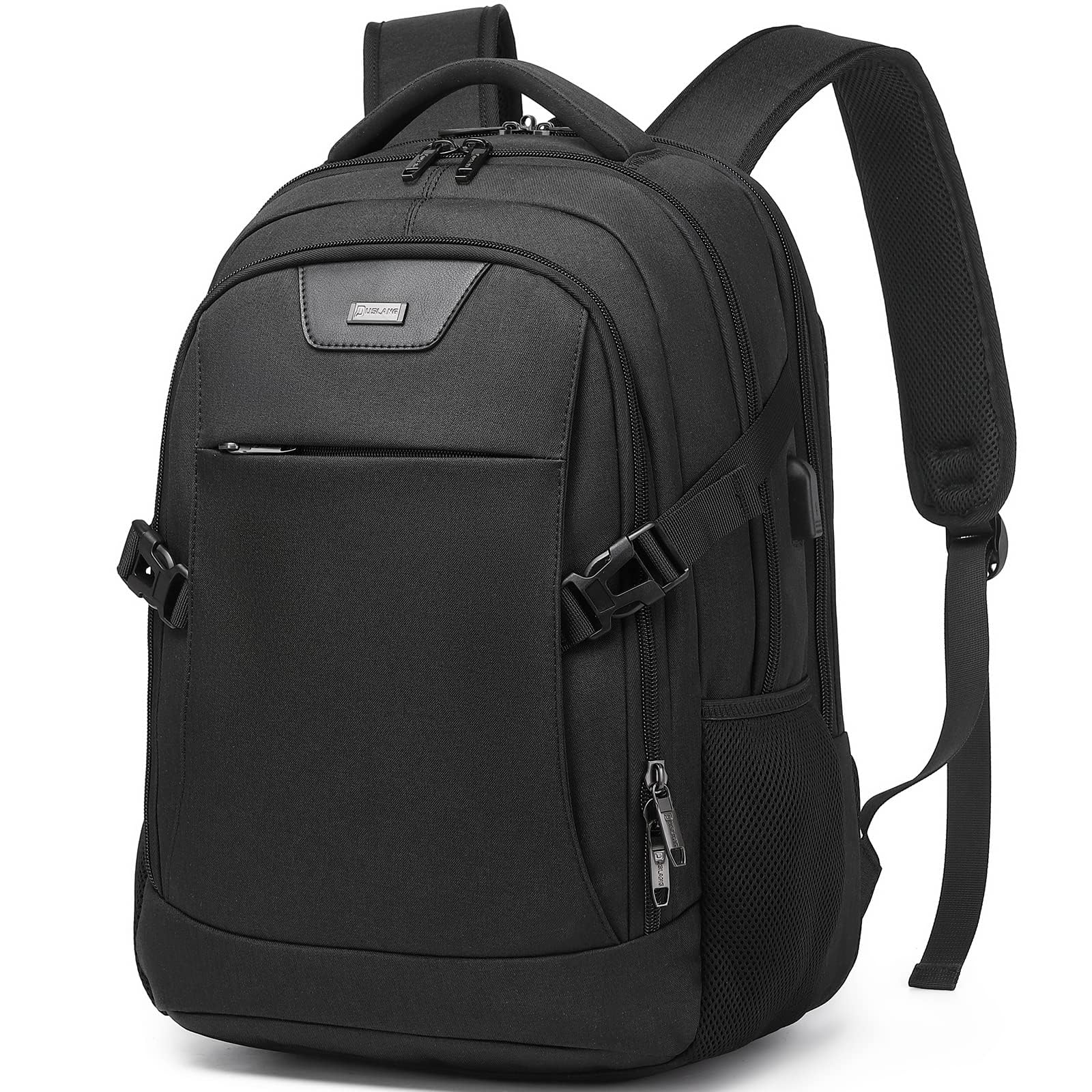 DUSLANG Travel Laptop Backpack with USB Port - Black - Backpack Bags by Handbags Specialist Headquarter | Available at Handbags Specialist Headquarter
