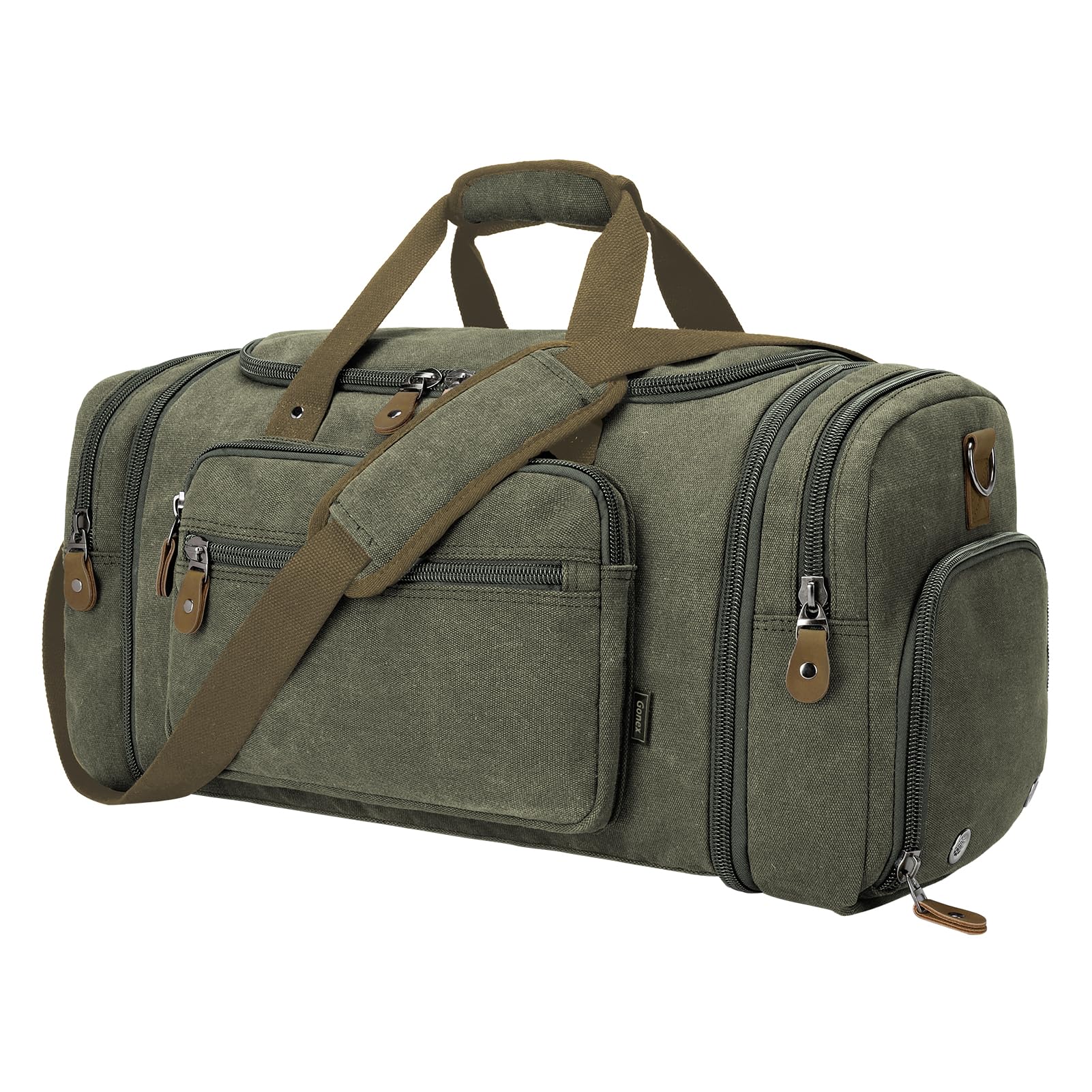 Expandable Canvas Travel Duffel Bag 60L – Versatile, Spacious, Durable Design