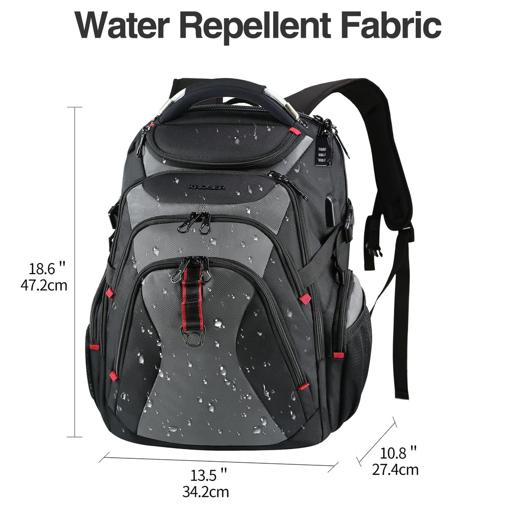 KROSER XL Shield Backpack - RFID & Water-Repellent - Backpack Bags by Handbags Specialist Headquarter | Available at Handbags Specialist Headquarter