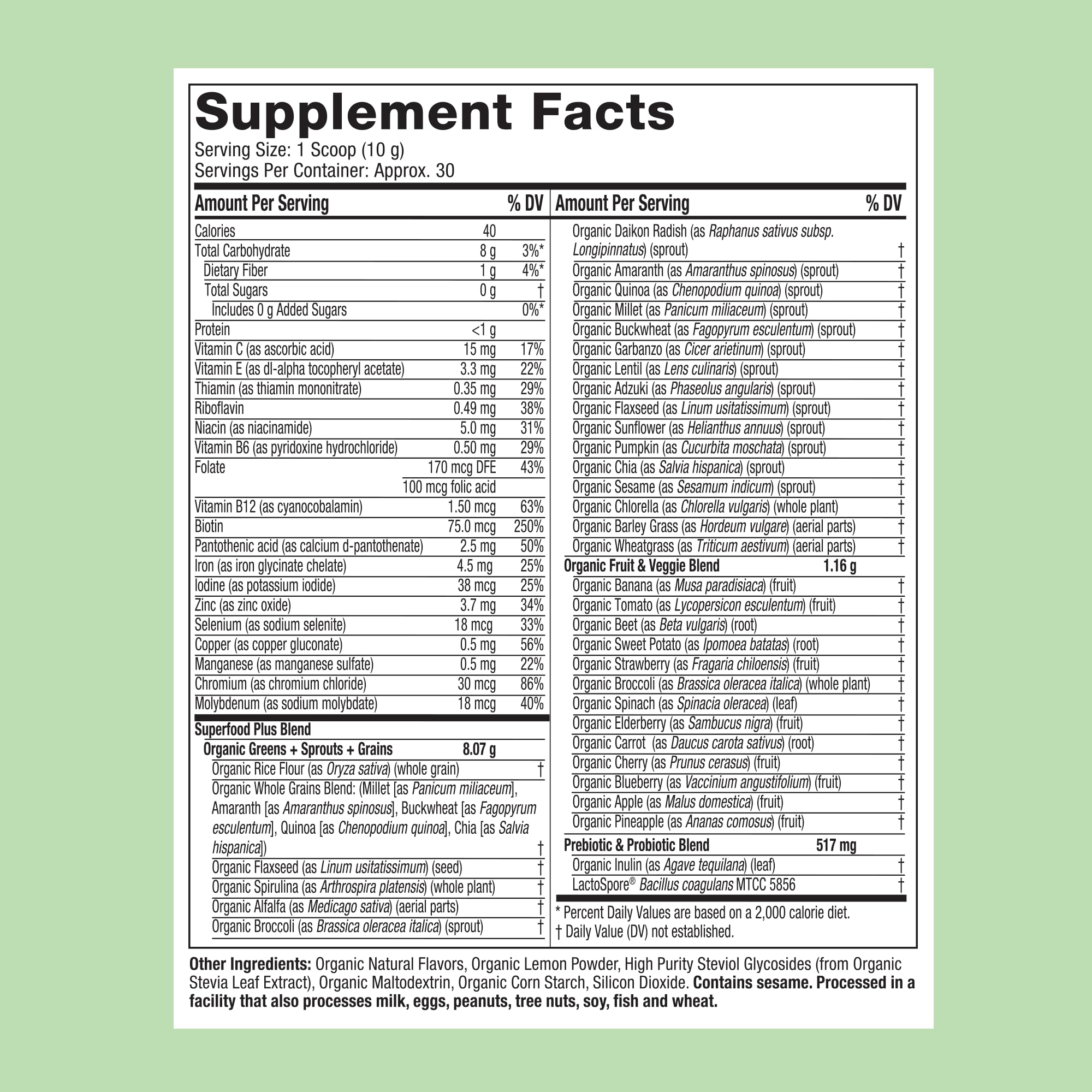 GreenBoost Superfood Smoothie Mix - Unflavored Bliss - Health Care by Handbags Specialist Headquarter | Available at Handbags Specialist Headquarter